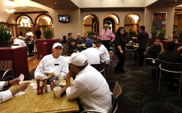 The employee dining room at the Bellagio in Las Vegas on Thursday, June 13, 2013.