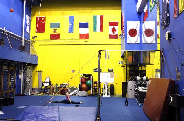 The training room for Cirque Du Soleil's "O" at the Bellagio on Thursday, June 13, 2013.