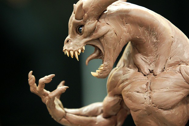 An in progress sculpture sits on display at the Amazing Las Vegas Comic Con at the South Point Saturday, June 15, 2013.