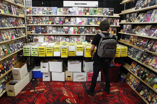 An attendee checks out the offerings of a booth at the Amazing Las Vegas Comic Con at the South Point Saturday, June 15, 2013.