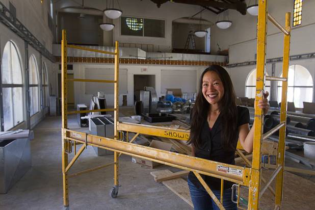 Connie Yeh, head of the Downtown Project Education initiative, poses in a multipurpose room during a tour of the 9th Bridge School at 9th Street and Bridger Avenue in downtown Las Vegas Monday, June 17, 2013. The private school/early childhood learning center, part of the DowntownProject, is scheduled to open August 26 with infants through kindergarten students and gradually add grades.