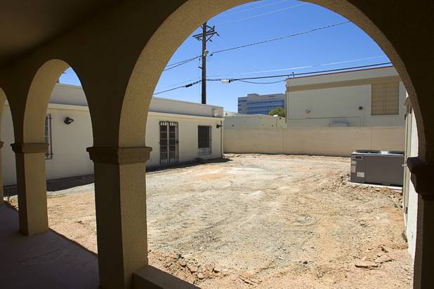 A lot that will be converted into a play area is shown during a tour of the 9th Bridge School at 9th Street and Bridger Avenue in downtown Las Vegas Monday, June 17, 2013. The private school/early childhood learning center, part of the DowntownProject, is scheduled to open August 26 with infants through kindergarten students and gradually add grades.