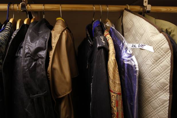 The closet for Hard Rock Hotel's rock memorabilia collection on Monday, June 17, 2013 at the Hard Rock Hotel in Las Vegas.
