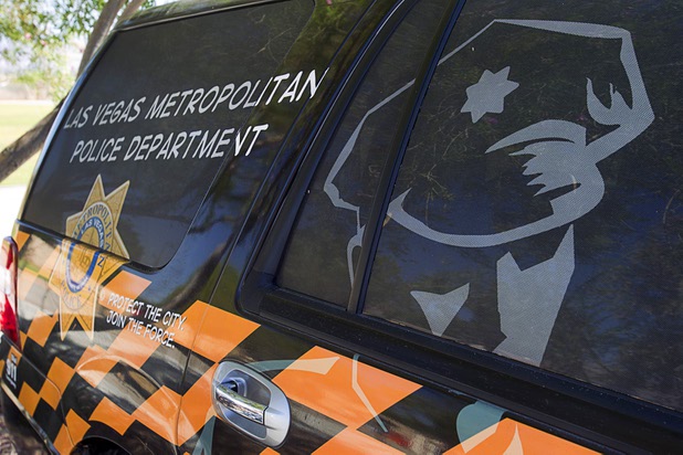 A vehicle used for recruiting is shown during a tour of the Metro Police training facility Wednesday, June 19, 2013. 
