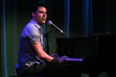 Frankie Moreno sings during a performance of the Broadway-based open mic and variety show “Cast Party” on Wednesday, June 19, 2013, at Cabaret Jazz in the Smith Center.