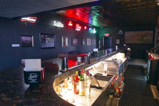 A view of the bar before the grand re-opening of The Atomic on East Fremont Street Wednesday, June 20, 2013. The bar was originally built in 1945 as Virginia's Cafe but was renamed Atomic Liquors in 1952 when patrons used to go to the roof to watch the nuclear blasts from the Atomic Test Site.