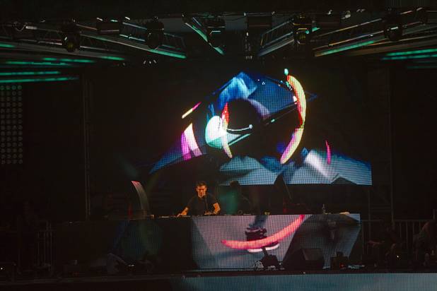 Culture Shock performs during the third day of the Electric Daisy Carnival at the Las Vegas Motor Speedway Sunday, June 23, 2013.