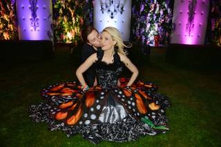 Pasquale Rotella and Holly Madison attend the 17th annual Electric Daisy Carnival at Las Vegas Motor Speedway on Sunday, June 23, 2013.