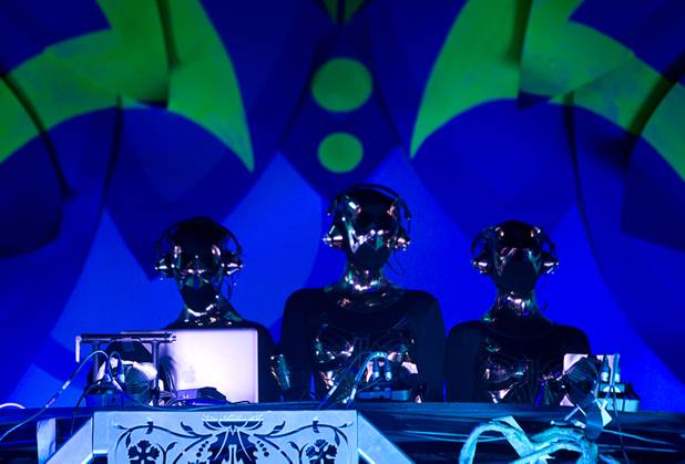 Night Owl Experience performs during the third day of the Electric Daisy Carnival at the Las Vegas Motor Speedway early Monday morning, June 24, 2013.