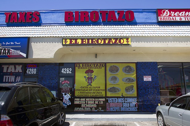 An exterior view of the El Birotazo Mexican restaurant, 4262 E. Charleston Blvd., Wednesday, June 26, 2013. The restaurant owners are huge fans of the Chivas soccer team. Chivas (Guadalajara) and Club America (Mexico City), two of the most popular soccer teams in Mexico, play each other at Sam Boyd Stadium on Wednesday, July 3.