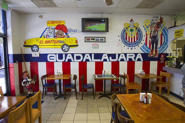 A view at the El Birotazo Mexican restaurant, 4262 E. Charleston Blvd., Wednesday, June 26, 2013. The restaurant owners are huge fans of the Chivas soccer team. Chivas (Guadalajara) and Club America (Mexico City), two of the most popular soccer teams in Mexico, play each other at Sam Boyd Stadium on Wednesday, July 3.