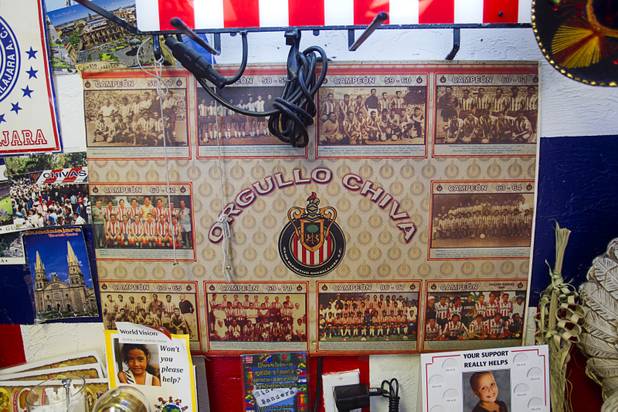 A view at the El Birotazo Mexican restaurant, 4262 E. Charleston Blvd., Wednesday, June 26, 2013. The restaurant owners are huge fans of the Chivas soccer team. Chivas (Guadalajara) and Club America (Mexico City), two of the most popular soccer teams in Mexico, play each other at Sam Boyd Stadium on Wednesday, July 3.