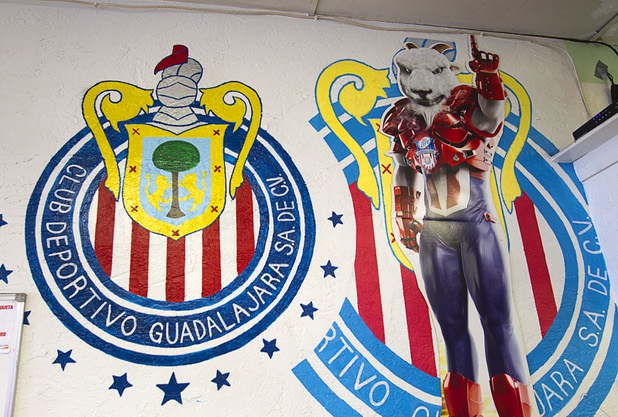 A view at the El Birotazo Mexican restaurant, 4262 E. Charleston Blvd., Wednesday, June 26, 2013. The restaurant owners are huge fans of the Chivas soccer team. Chivas (Guadalajara) and Club America (Mexico City), two of the most popular soccer teams in Mexico, play each other at Sam Boyd Stadium on Wednesday, July 3.
