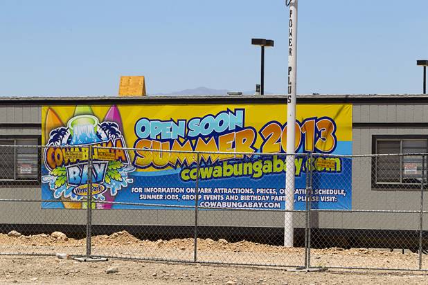 A view of the stalled Cowabunga Bay water park on Galleria Road in Henderson Thursday, June 27, 2013.