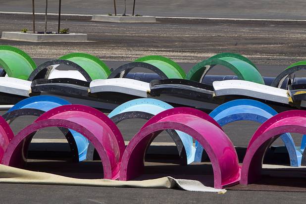 A view of the stalled Cowabunga Bay water park on Galleria Road in Henderson Thursday, June 27, 2013.
