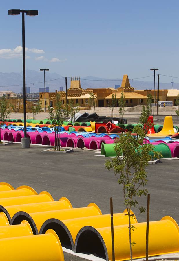 A view of the stalled Cowabunga Bay water park on Galleria Road in Henderson Thursday, June 27, 2013.