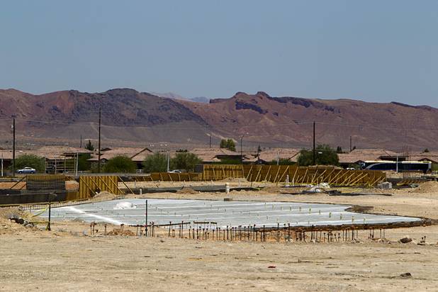 A view of the stalled Cowabunga Bay water park on Galleria Road in Henderson Thursday, June 27, 2013.