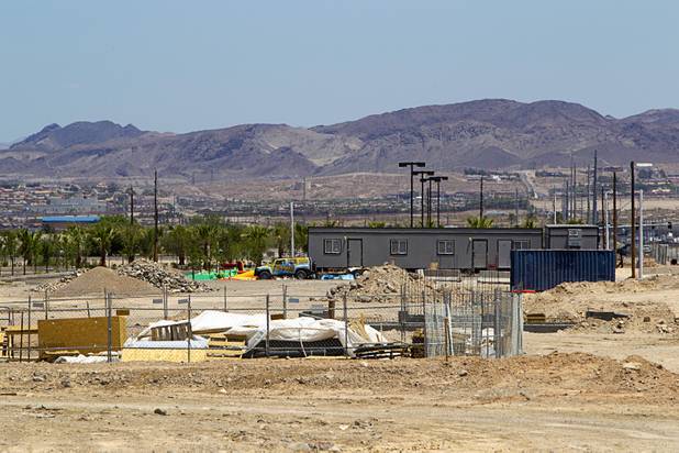 A view of the stalled Cowabunga Bay water park on Galleria Road in Henderson Thursday, June 27, 2013.