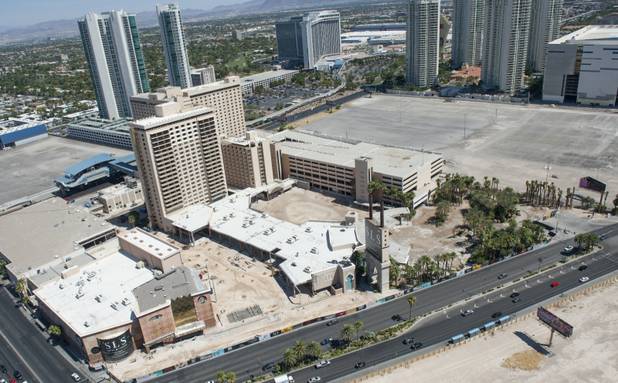 Construction continues on the SLS, the former Sahara, on June 21, 2013.