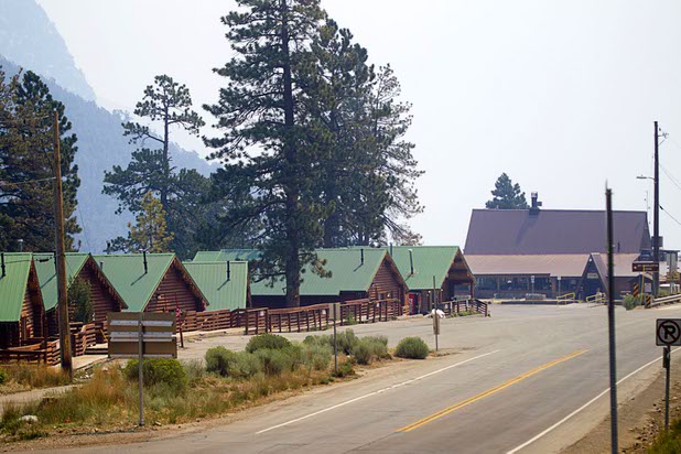 A view of the Mount Charleston Lodge and rental cabins Tuesday, July 9, 2013.