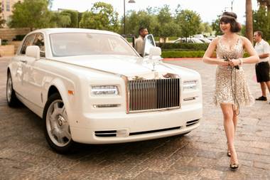 Claire Sinclair arrives at the Gatsby Gamble event, Tuesday, July 9, 2013.