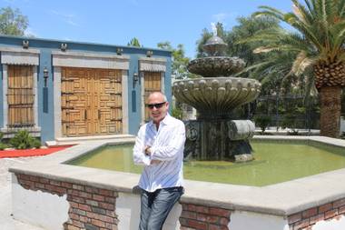 Jonathan Warren, at the “Thrilla Villa,” a supporter of the Huntridge Theater revival project.