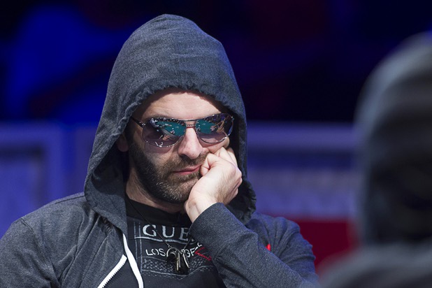 Sergio Castelluccio of Italy competes during the seventh day of the World Series of Poker $10,000 buy-in no-limit Texas Hold 'Em at the Rio Monday, July 15, 2013.