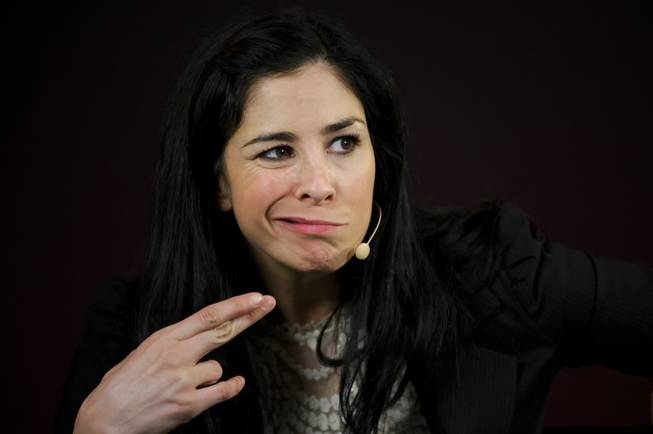 Sarah Silverman at a "Meet the Filmmakers" session at an Apple Store in Central London on Wednesday, Feb. 6, 2013.