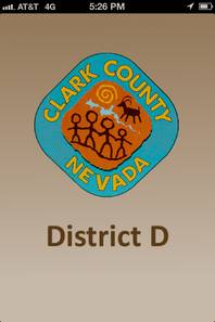 Clark County's MyDistrictD smartphone app