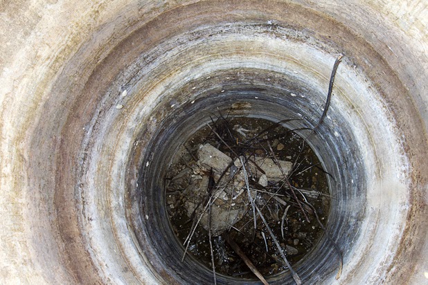 A water cistern is shown at the town of St. Thomas in the Lake Mead National Recreation Area Monday, July 22, 2013. The town started as a farming settlement in 1865 but was covered by the rising waters of Lake Mead in the 1930's after the construction of Hoover Dam.