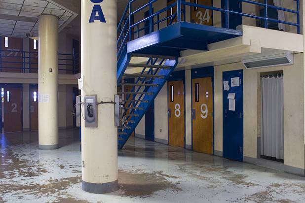 An old-style pod is shown in the north tower during a tour of the Clark County Detention Center Tuesday, July 23, 2013.