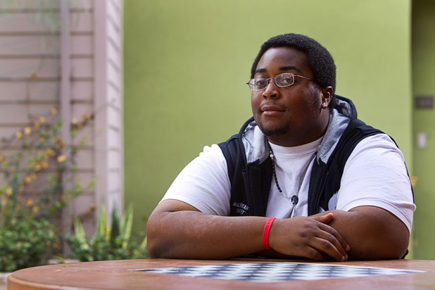 Sean Adams poses at Crossings at St. Jude's, a supportive housing program for homeless 18 to 25-year-olds, Tuesday, July 23, 2013. Adams works as a warehouse manager at St. Jude's Ranch in Boulder City.