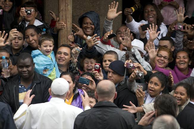 Pope Visits Slum