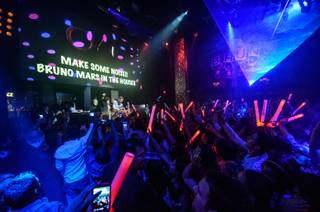 Bruno Mars hosts and parties at Tao in the Venetian on Saturday, Aug. 3, 2013.