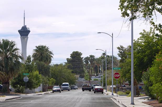 A view of 1800 block of Hassett Avenue Monday, Aug. 5 2013. The Hernandez family is suing Metro Police for failing to properly investigate when their daughter had her foot injured in an accident on the street in 2011.