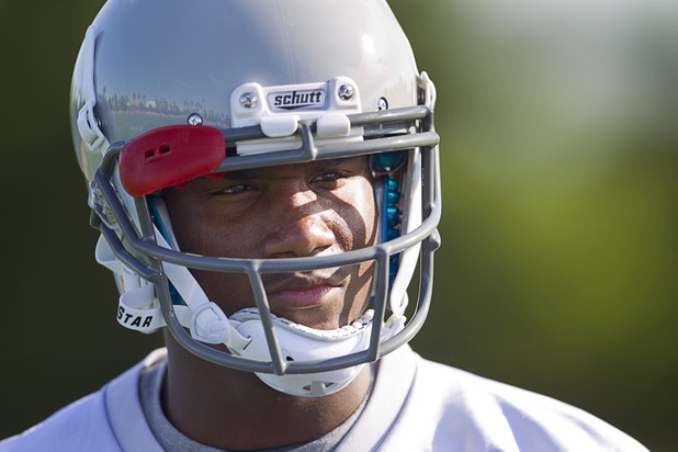 UNLV wide receiver Devante Davis is shown during practice at UNLV Tuesday, Aug. 6, 2013.