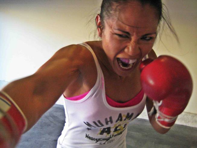 Las Vegas boxer Ana Julaton.