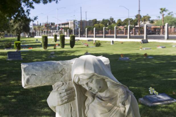 A view of Woodlawn Cemetery Thursday, Aug. 8, 2013. Opened in 1914 on 10 acres of donated land, Woodlawn, the oldest cemetery in Las Vegas, is coming up on its 100th anniversary.