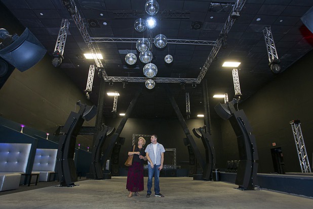Las Vegas Mayor Carolyn Goodman tours the main dance floor of Krave Massive gay nightclub with owner Kelly Murphy in the Neonopolis Mall in downtown Las Vegas Thursday, Aug. 8, 2013. The nightclub opened in June.