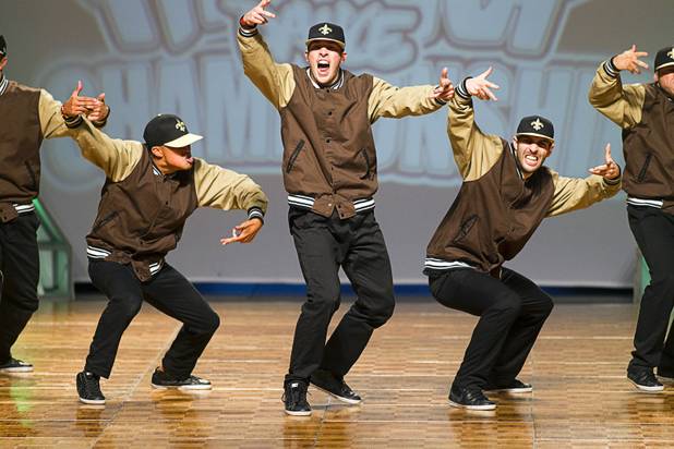 "Rockwell Family" of Canada competes in the adult division during the World Hip Hop Championships at the Orleans Arena Sunday, Aug. 11, 2013. The team took first place in their division. Teams from 43 countries competed in the event.
