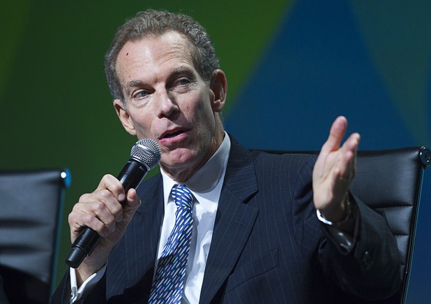Michael Yackira, CEO of NV Energy, participates on a panel during the National Clean Energy Summit 6.0 at the Mandalay Bay Tuesday, Aug. 13, 2013.