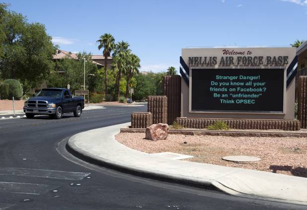 A general view on Nellis Air Force Base Thursday, Aug. 15, 2013.