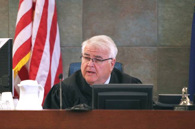 Clark County District Judge Douglas Smith is shown in court Thursday, May 9, 2013.