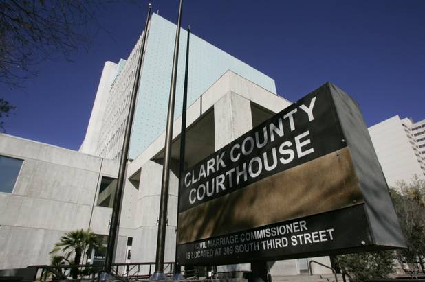 A view of the old Clark County Courthouse Monday December 3, 2007. The county opened its new courthouse two years ago and the old building at 200 E. 3rd Street remains vacant. 