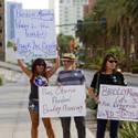 Picketers Show Support For Bradley Manning