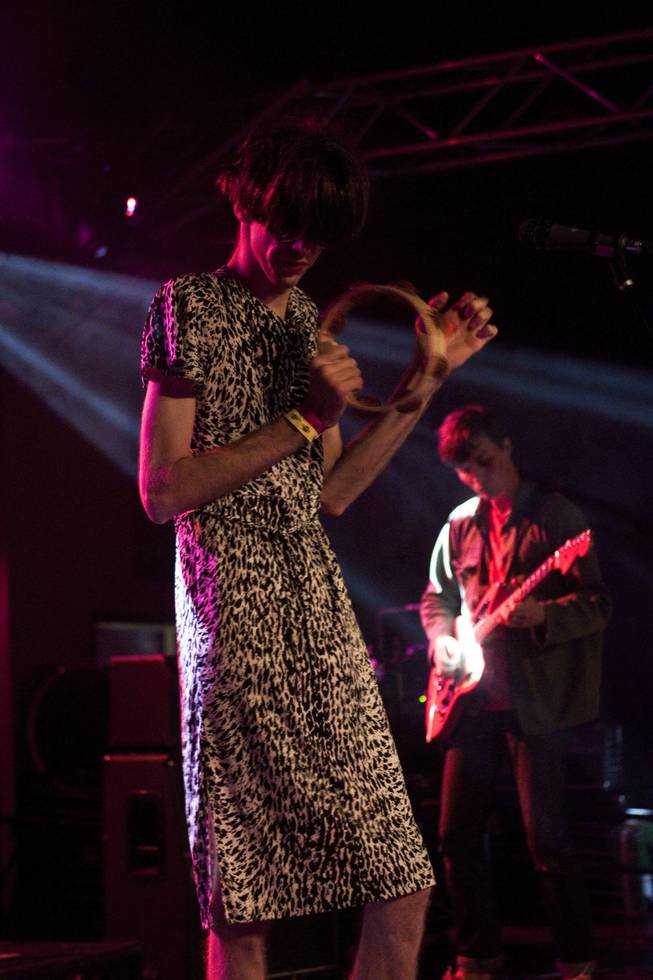 Deerhunter during their performance at the Hard Rock Cafe on the Strip, Thursday, Aug. 22, 2013.