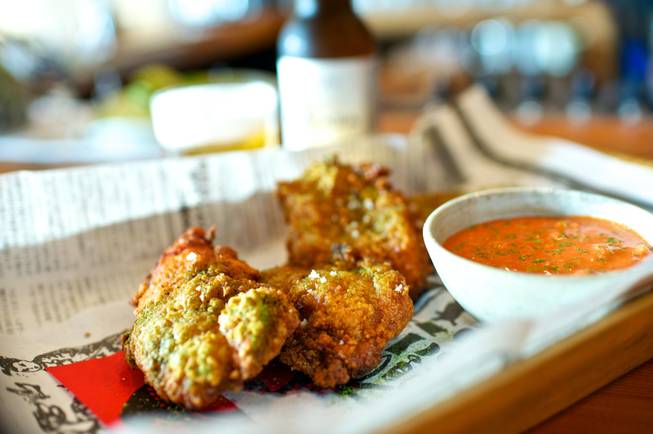 Chef Matthias Merges is bringing his Chicago restaurant Yusho to the Monte Carlo in Las Vegas. Twice fried chicken is pictured here.