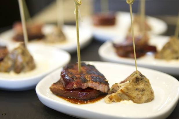 Applewood-smoked bacon and house-made pate is served during a preview of the new Echo & Rig Butcher and Steakhouse, 440 S. Rampart Blvd., at Tivoli Village on Tuesday, Aug. 27, 2013.
