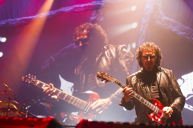 Black Sabbath guitarist Tony Iommi performs at MGM Grand Garden Arena on Sunday, Sept. 1, 2013.