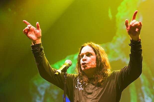 Black Sabbath's Ozzy Osbourne, performing at MGM Grand Garden Arena on September 1, 2013.